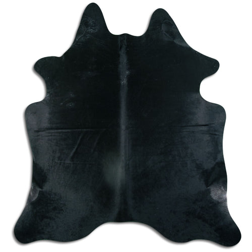 Schwarzes Kuhfell L