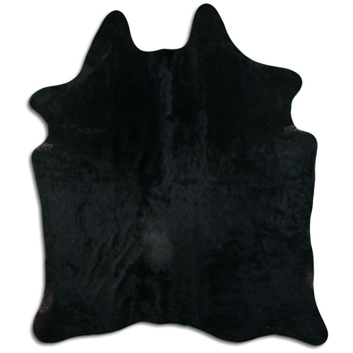Schwarzes Kuhfell L