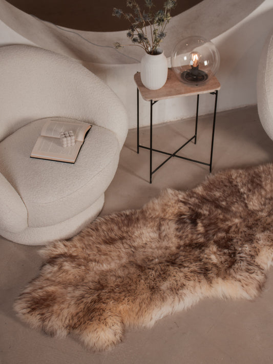 Mufflon Schaffell-Teppich B-Ware