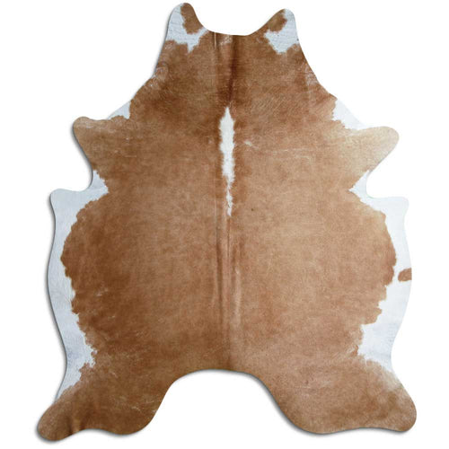Braun-Weißes Kuhfell XXL