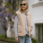 Merino Weste ''Island'' Beige