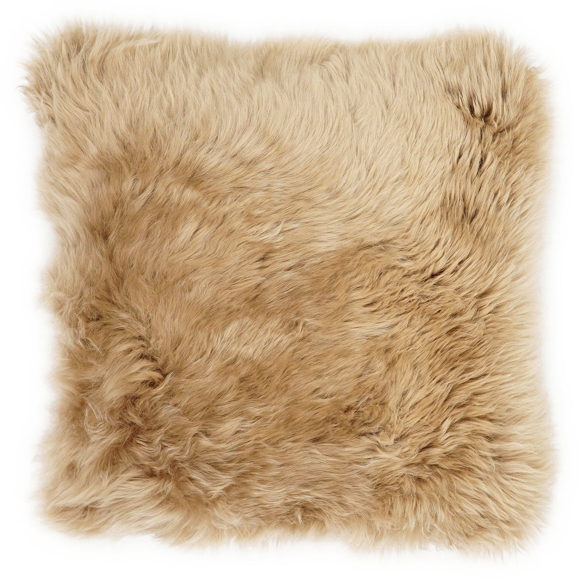 Lammfell-Kissen, Camel