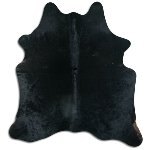 Schwarzes Kuhfell L