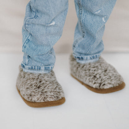 Merino Kinderhausschuhe „Tiger“